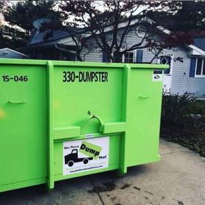 dumpster rental in driveway OH